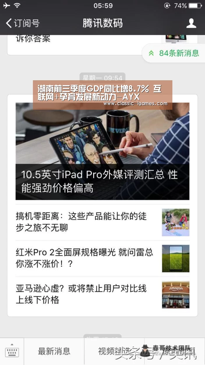 湖南前三季度GDP同比增8.7% 互联网+孕育发展新动力-AYX(图3) 爱游戏官方